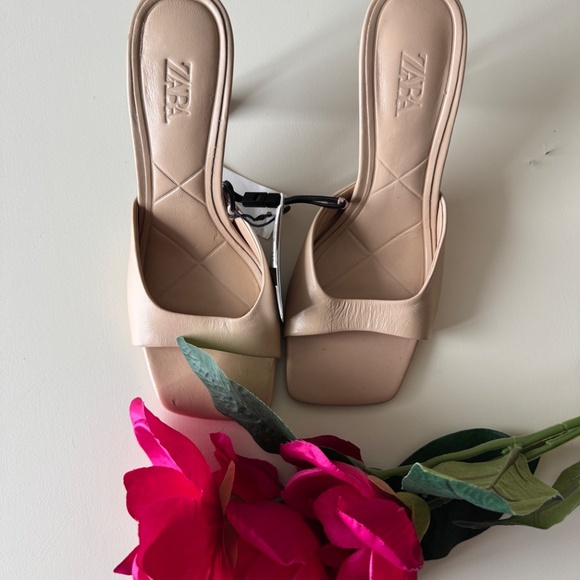 Zara nude beige mule - Picture 2 of 4